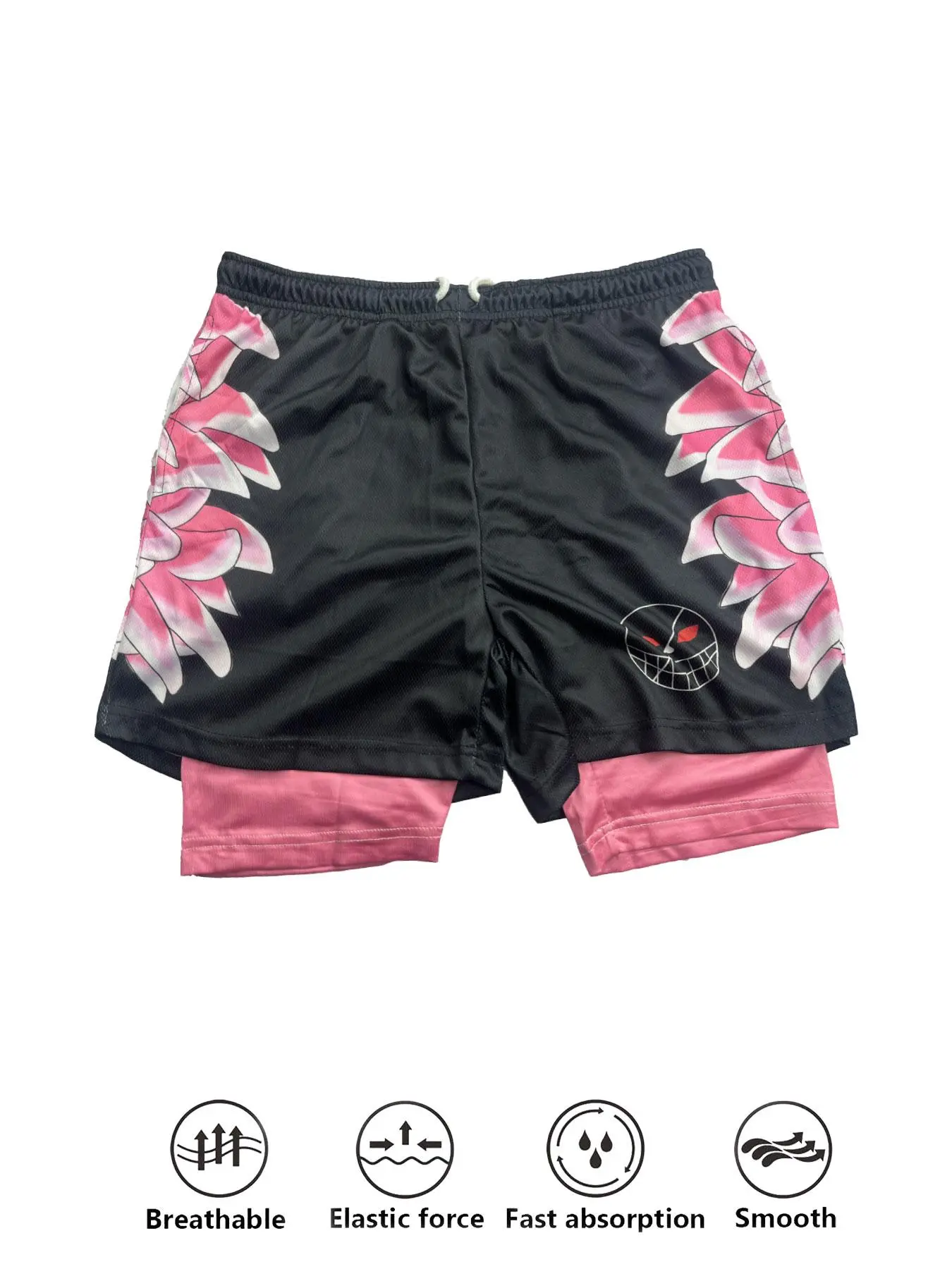 Men's 2-In-1 Faux Two-Piece Quick-Dry Gym Shorts, 3D Digital Print Gym Training Running Casual Beach Play Short Pants, Lightweight Breathable Shorts, Athletic Shorts, Comfy Breathable Shorts, Fitness Beach Shorts, Athletic Wear Shorts