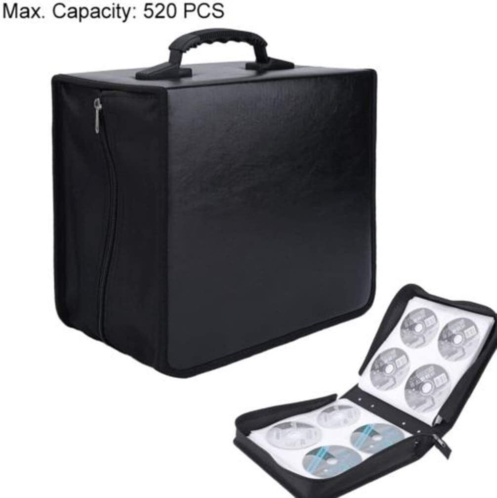 520 Disc CD DVD Organizer Holder Storage Case Bag Wallet Album Media Video Black