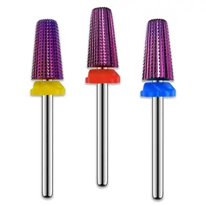 5 in 1 Nail Drill Bit Set- Two Way Rotate Use for Both Left and Right Handed,  Drill Nails for Acrylic Nail Gel Fast Remove