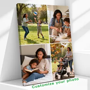 Custom Photo Canvas Painting Frame - Creative Wall Art | Digital Printed Photos on Canvas | Preserve Graduation & Achievement Moments in Framed Art | Ideal for Study Room, Gifts for Graduates | Durable & Elegant - Meaningful Gift! personalize