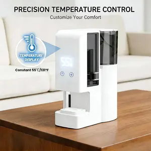 Hot Face Towel Heater Machine - 5-Second Fast Heating, 55°C Constant Temperature, Automatic Steam Moisten, Portable Design, 500ML Water Tank, One-Touch Operation, Safety Protection