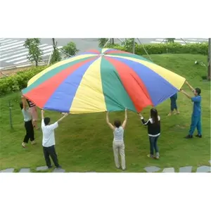 212 MAIN Small Animal Parachute Toy - 4 Colors, 8 Handles, 6 ft, Nylon Fabric, Heavy-Duty Durable