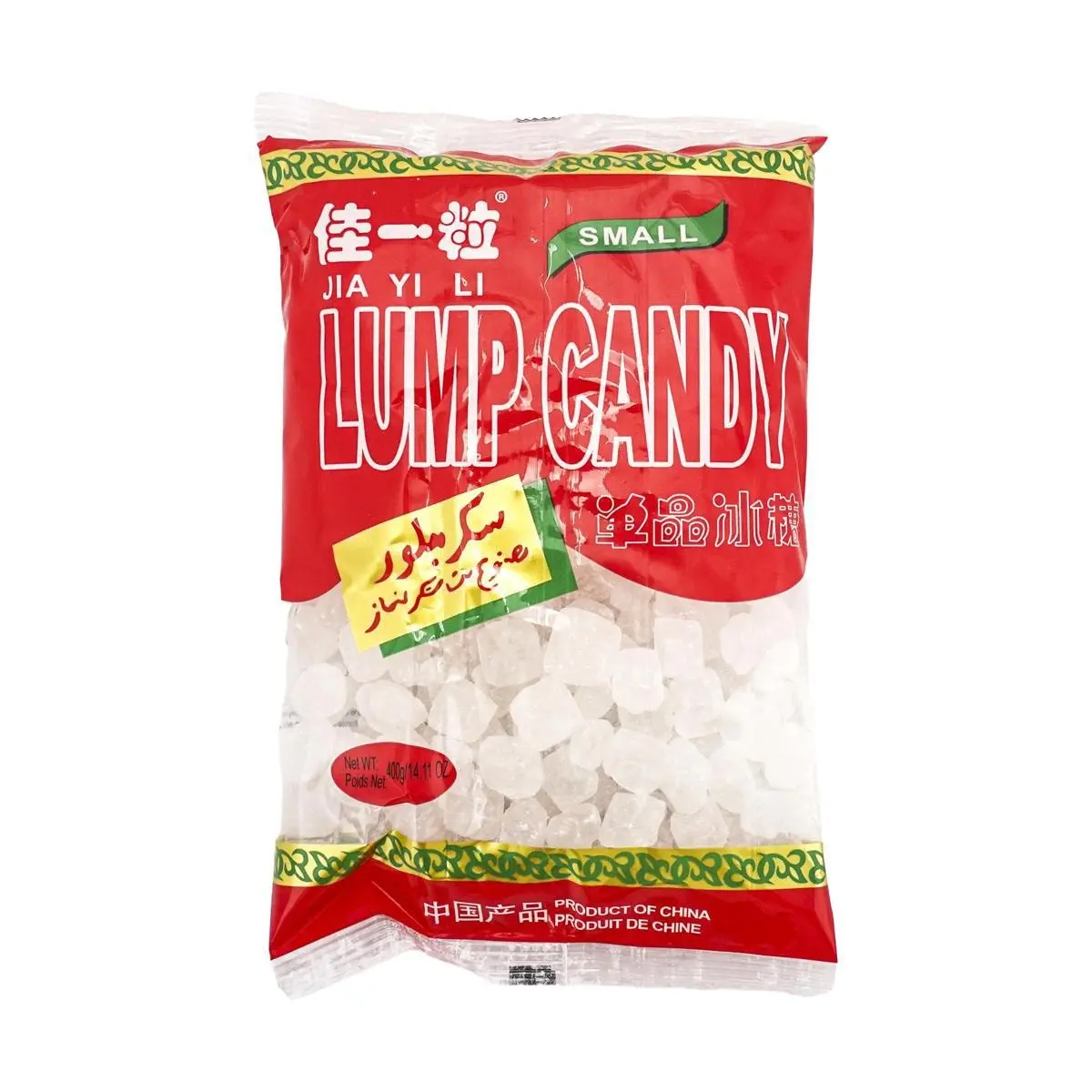 JIAYILI White Rock Sugar, 400g - Pure, Natural Sweetener for Cooking & Baking