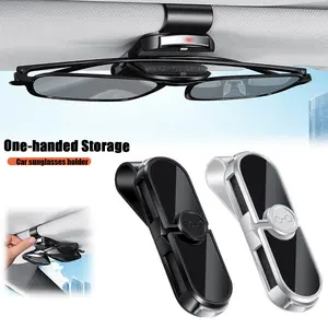 Car Sun Visor Storage Clip,Universal Car Sunglasses Holder Clip, Bidirectional Storage Car Glasses Clip,Rotatable Sunglasses Holder ,Car Accessory Dual-Direction Car Organizer