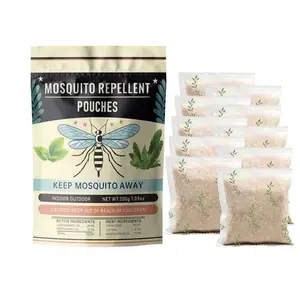 10-Pack Natural Mosquito Repellent – Plant-Based, DEET-Free, Lemongrass & Peppermint Oil，Suitable for indoor, outdoor, camping, terraces, etc.