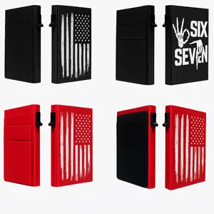 [New Arrival] RFID Blocking Minimalist Mens Aluminum Alloy Wallet Pop up Card Holder with RFID Blocking and Money Pocket Wallets Gifts for Men Dad Husband Boyfriend