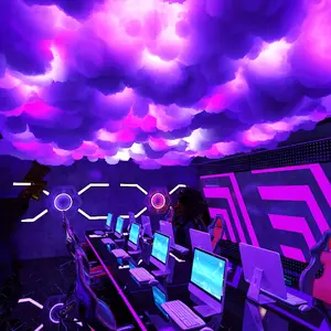 Esports Thunder Cloud Light, Lightning Cloud, RGB Color Changing Light Strip, Music Rhythm Light Changing, Remote Control, Bedroom, Esports Room