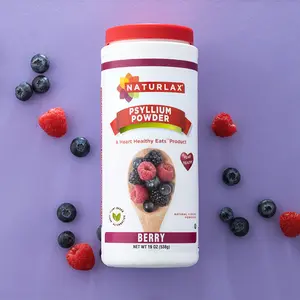 Berry Flavored Psyllium Husk Fiber Powder, Sugar-Free