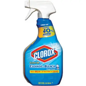 212 MAIN Clorox Clean-Up Scented Disinfectant Spray Plus Bleach - 0.25gal Fresh Scent Cleaner, Powerful Cleaning Solution, Greasy Cleaning Spray for Kitchen Cleaning Supplies, Household Kitchen & Bath Use