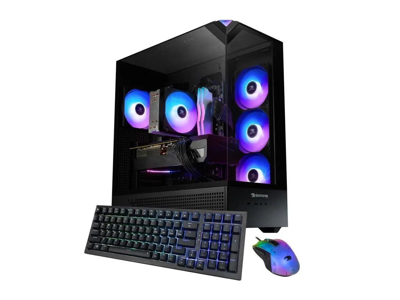 iBUYPOWER Element Gaming PC Desktop - Intel Core i9 14900F, NVIDIA GeForce RTX 5070 12GB, 32GB DDR5 RGB RAM, 1TB NVMe SSD