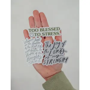 Sticker Pack: TOO BLESSED