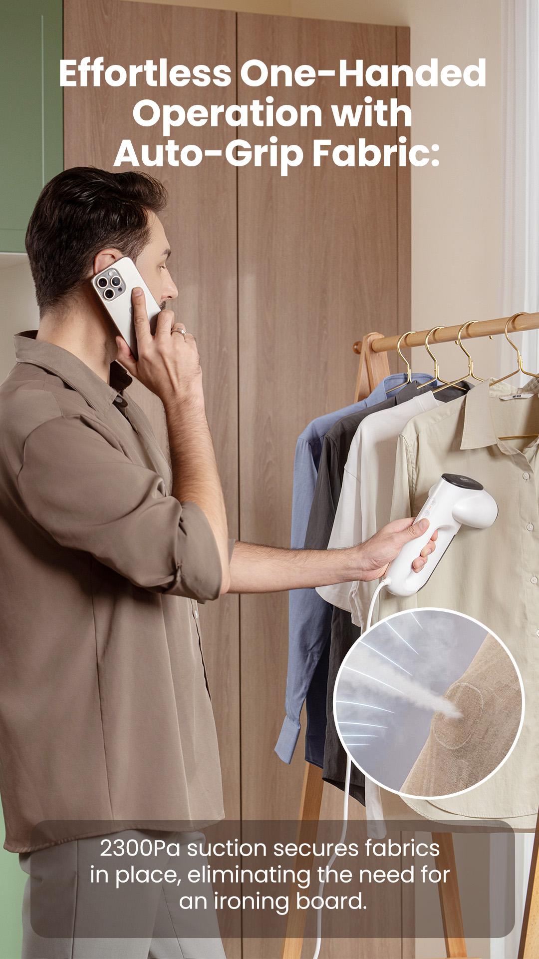 Neakasa Magic 1 Vacuum Steamer-Handheld Travel Home Garment Steamer for Clothes, 2300Pa Suction for Clothes Grips, Steamer Iron 2 In 1.