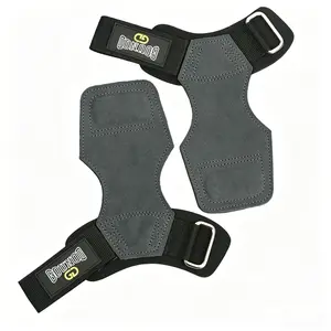 Deadlift and pull-up assist strap, double-layer thickened cowhide wrist guard, non-slip and wear-resistant, gym equipment, powerlifting protective gear, unisex
