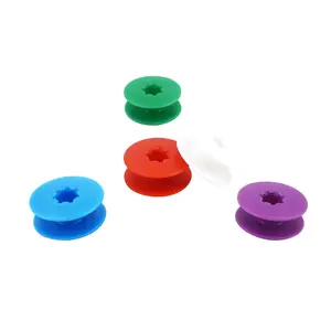 Industrial Computerized Flatbed Embroidery Machine Colorful Plastic Bobbin Spool