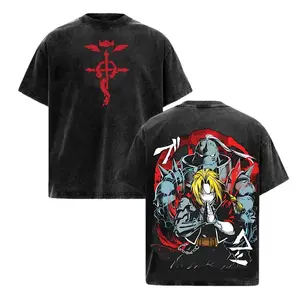 Gundam Mobile Suit Zaku II MS-065 - Gundam Anime Double Side T-Shirt, Unisex Mineral Anime Manga Washed Heavy Cotton T-shirt, Gift For Anime Fan, Anime Lover