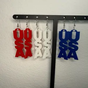 USA dangle earring