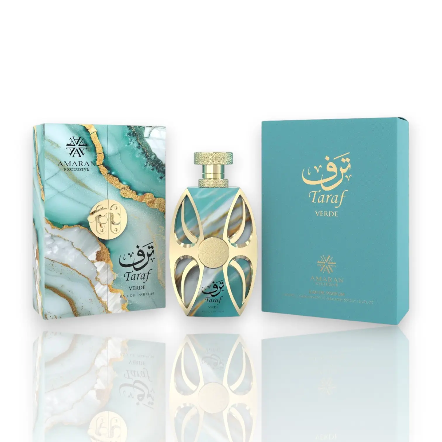 Amaran | Taraf | Verde | Unisex Fragrance | 100 ML 3.4OZ | Eau De Parfum | Freesia - Lemon & Nectarine