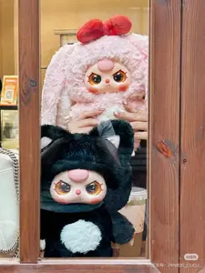 QIQI-First generation 400% series  Mystery Boxes Bag Pendant Bunny Plush Dolls Soft Collectibles【8+2Hidden Style+2 Surprise Style】4/36