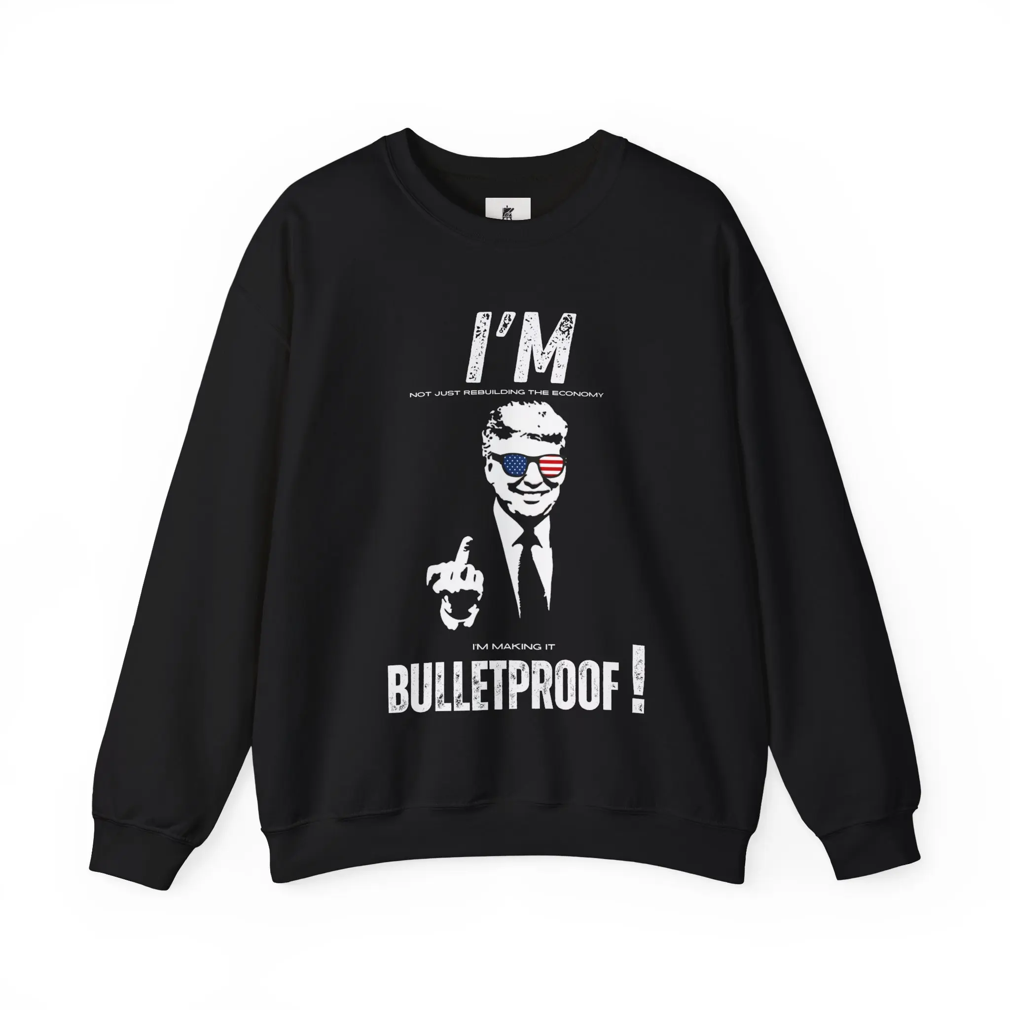 Funny Bulletproof Sweatshirt for Men, Unisex Crewneck for Casual Wear, Gift for Birthdays, Holidays, or Pranks