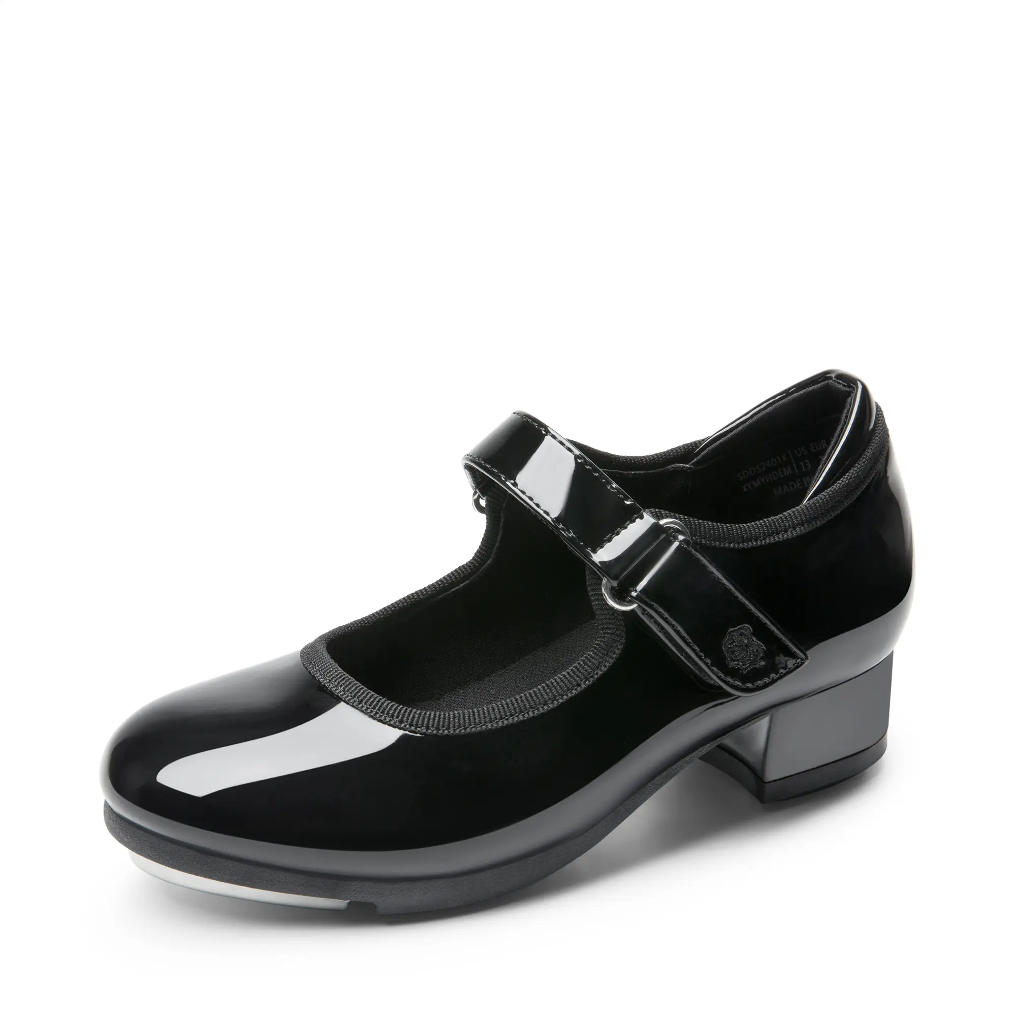 DREAM PAIRS Girls' Tap Shoes - Adjustable Velcro Easy-Strap Mary Jane Flats for 4-5 Years Old Toddlers, Lightweight Kids' Dance Footwear, Adjustable Flats, Velcro Flat Shoes