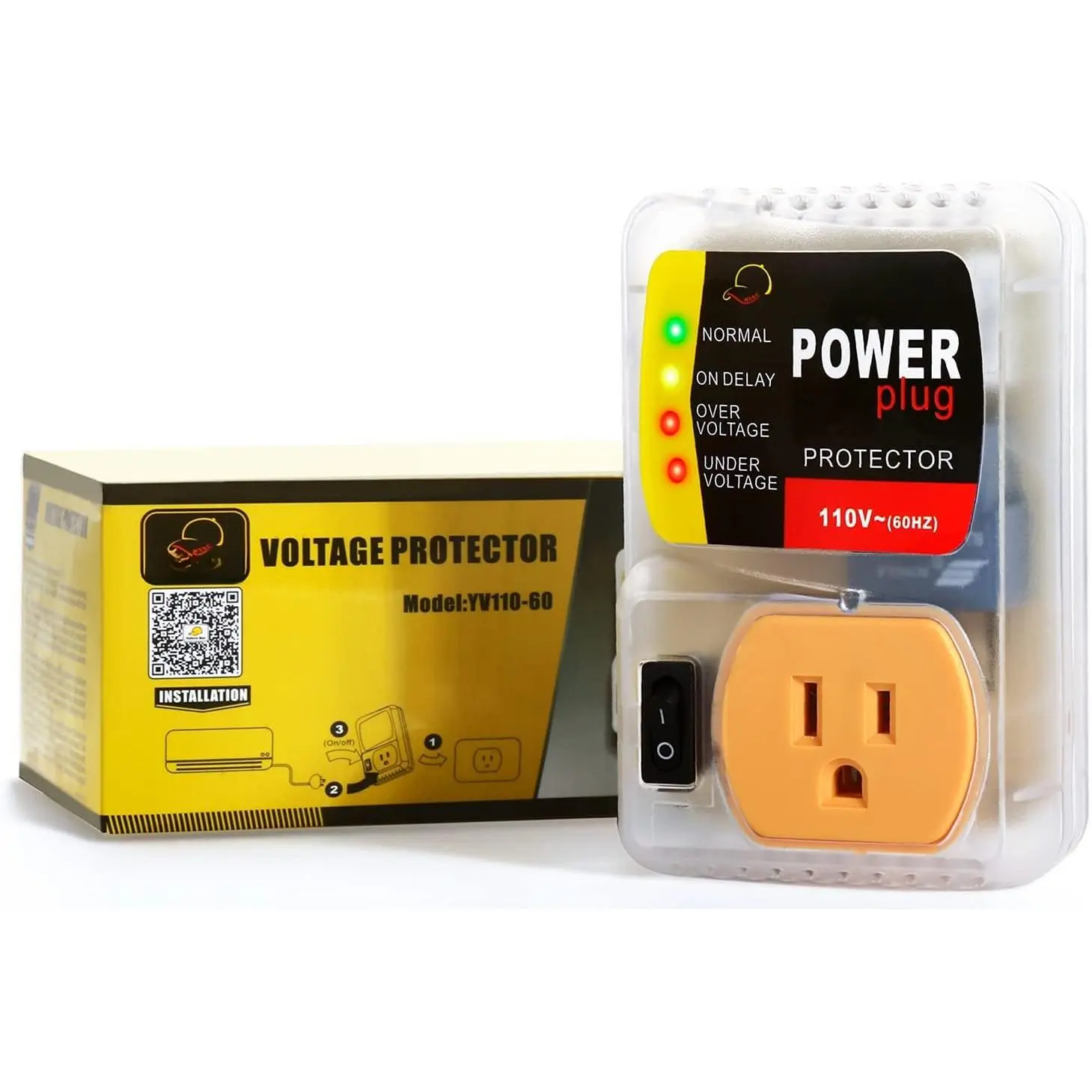 Protector, Surge Protector for  Appliance,  Brownout Outlet 110V 15A 2200 Watts