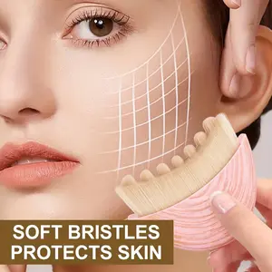2026 New Sensitive Skin Lymph Facial Massager Brush, Suitable for Lymphedema and Edema, Oval Bristles Manual Skincare, Pain-Free Design