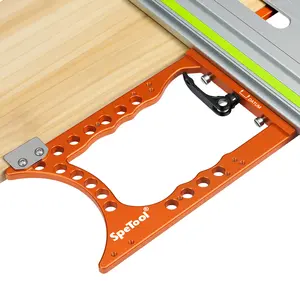 SpeTool 90° Precision Track Saw Square – Full-Contact Alignment Tool for Accurate Cuts