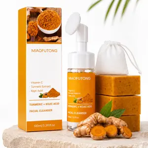 Turmeric Wash and Care two PieceSe tTurmeric Cleansing Mousse, Turmeric Soap FacialCleansing Skincare FacialCleansing CleanserFacial Wash