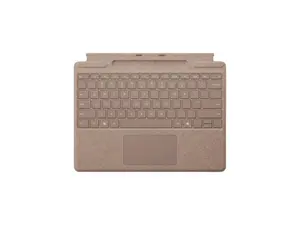Microsoft Surface Pro Keyboard with Pen Storage, Compatible with Copilot+ (11th Edition), Surface 9 and 8, Alcantara Material, Dune