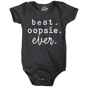 Best Oopsie Ever Baby Bodysuit Funny Sarcastic Graphic Novelty Jumper for Infants Funny Baby Onesies Funny Sarcastic Onesie Novelty Onesie Black -