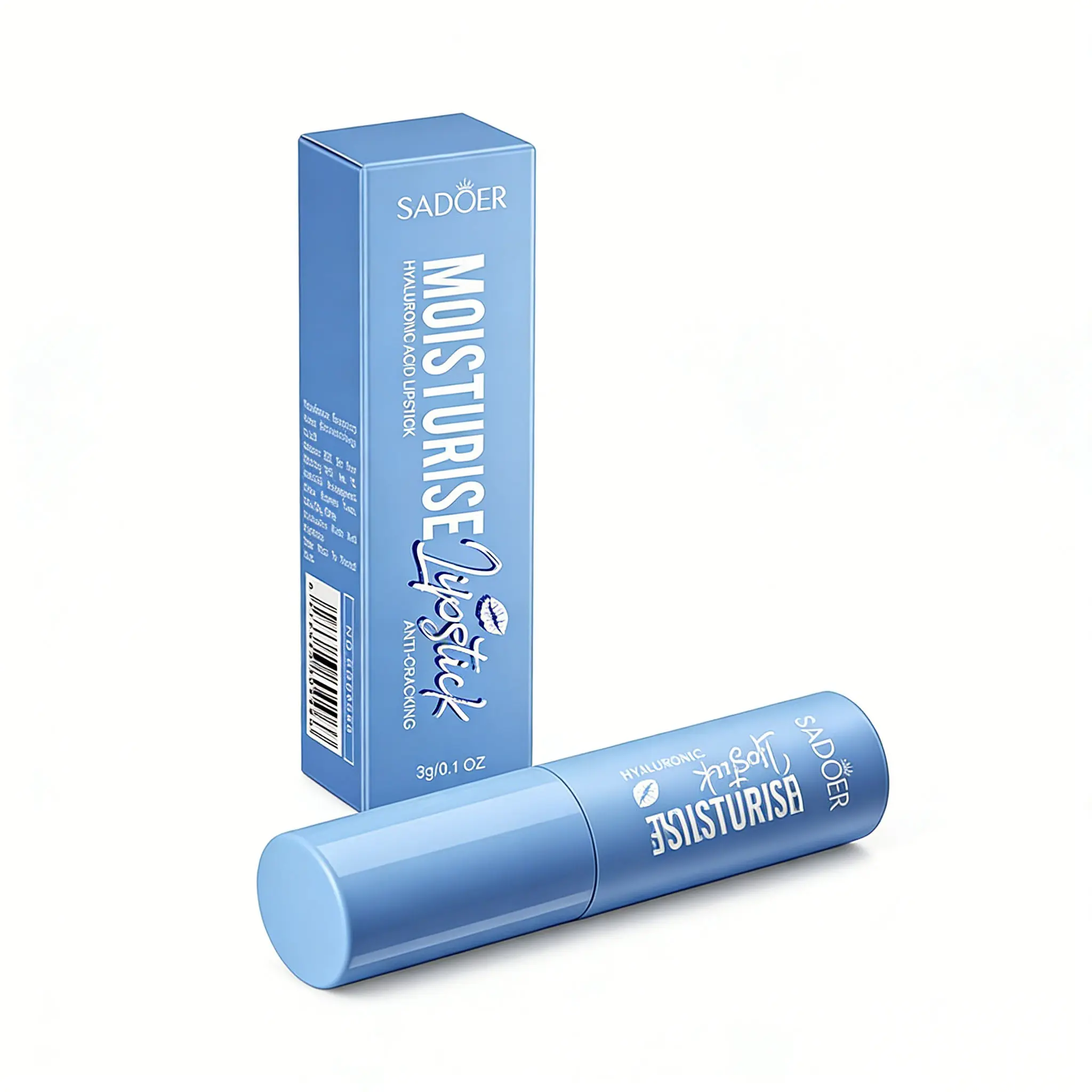 Hyaluronic Acid Lipstick, a Hydrating and Plumping Lip Color Moisturizer with 3-Day Tattoo Effect for Dry Lips
