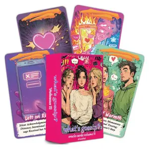 What Is Bagua Vol. 2, 80 Tea Oracle Cards  Deck for Beginners, Intuitive Oracle Cards for Love, Relationships, Emotional Insight, Daily Life Readings, Card Set