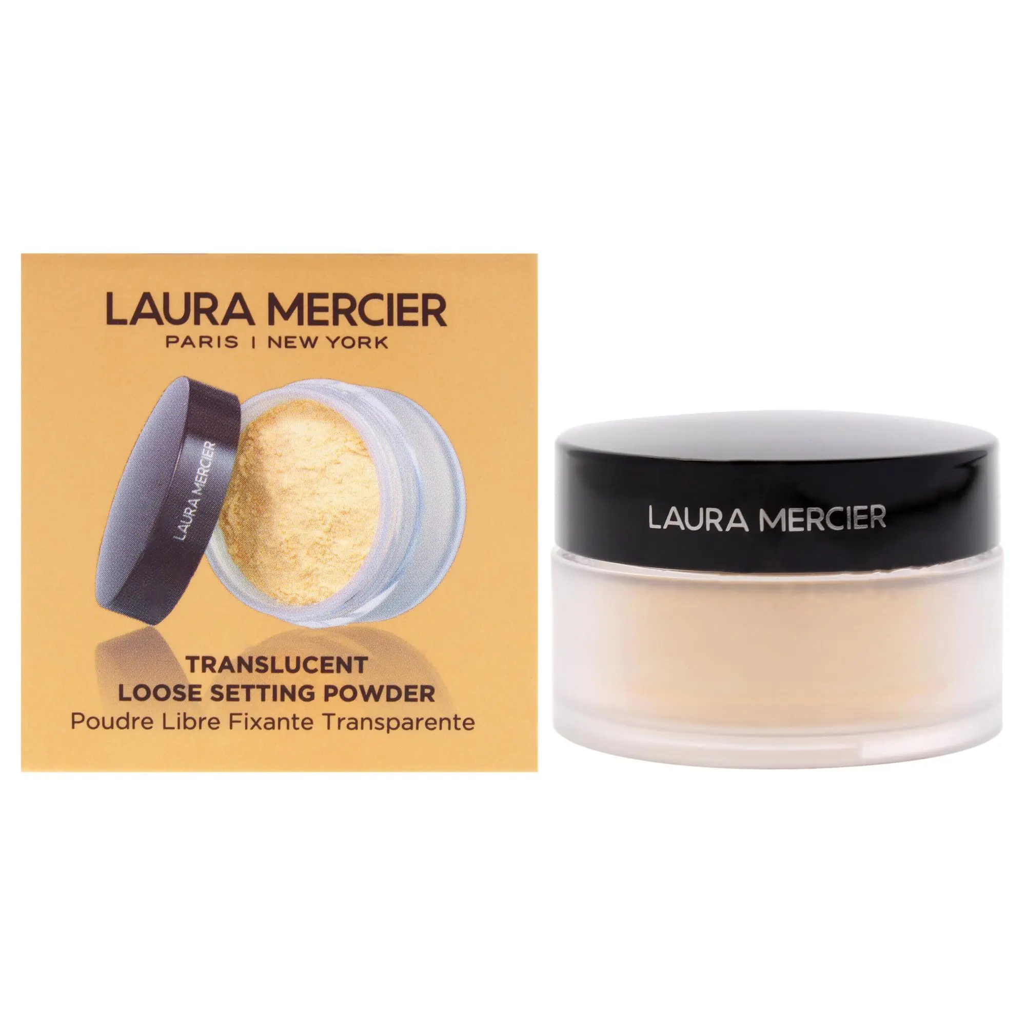 Laura Mercier Translucent Lightweight Loose Setting Powder Mini - Honey, Women's Flawless Cosmetic Makeup, 0.33oz