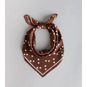 Sweet Glam Polka Dot Satin Scarf