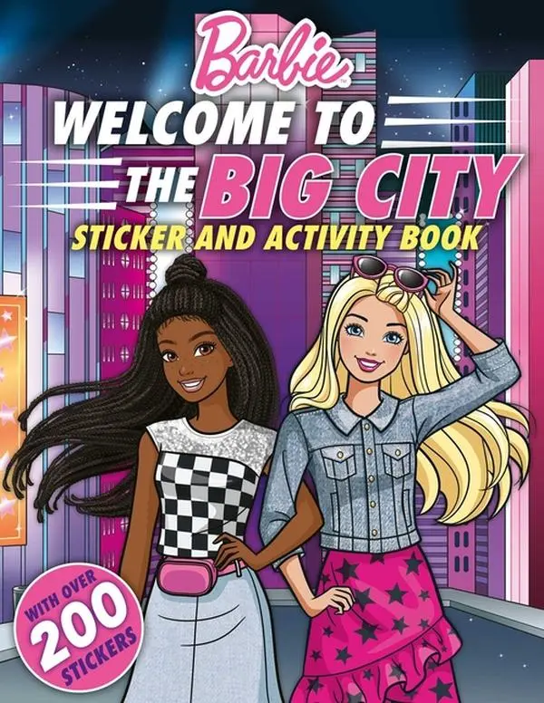 Barbie Welcome to the Big City!: 100% Officially Licensed by Mattel, Sticker & Activity Book for Kids Ages 4 to 8 (Paperback)