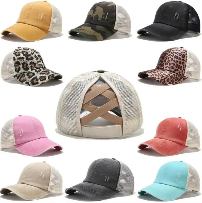Ponytail Trucker Hat Dad Baseball Cap - Classic Baseball Cap with Ponytail Fit and Comfortable Fit stylish headwear open  hats