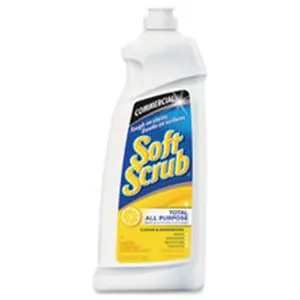 212 MAIN Smooth Gentle Scrub Abrasive Cream, Lemon-Scented Soft Scrub Cleanser, 36oz Hygienic Household Kitchen Cleaner