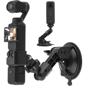 Pocket 3 Suction Cup Mount,  Windshield Window Dash Holder Kit with Expansion Adapter for  X4 X5 X3 Go 3S for  Max Mini Hero 13 12 11 10 9 Pocket 3 2 Action 5 Pro 4 Accessories