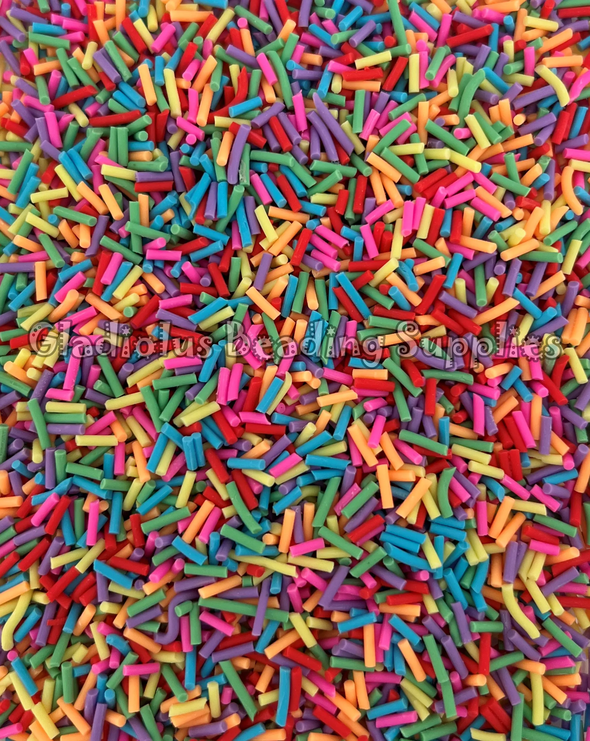 Sprinkles Clay Slices, Non-Edible Sprinkle Mix, Polymer Clay, Fake Sprinkles, Nail Art Supplies, Shaker Mix