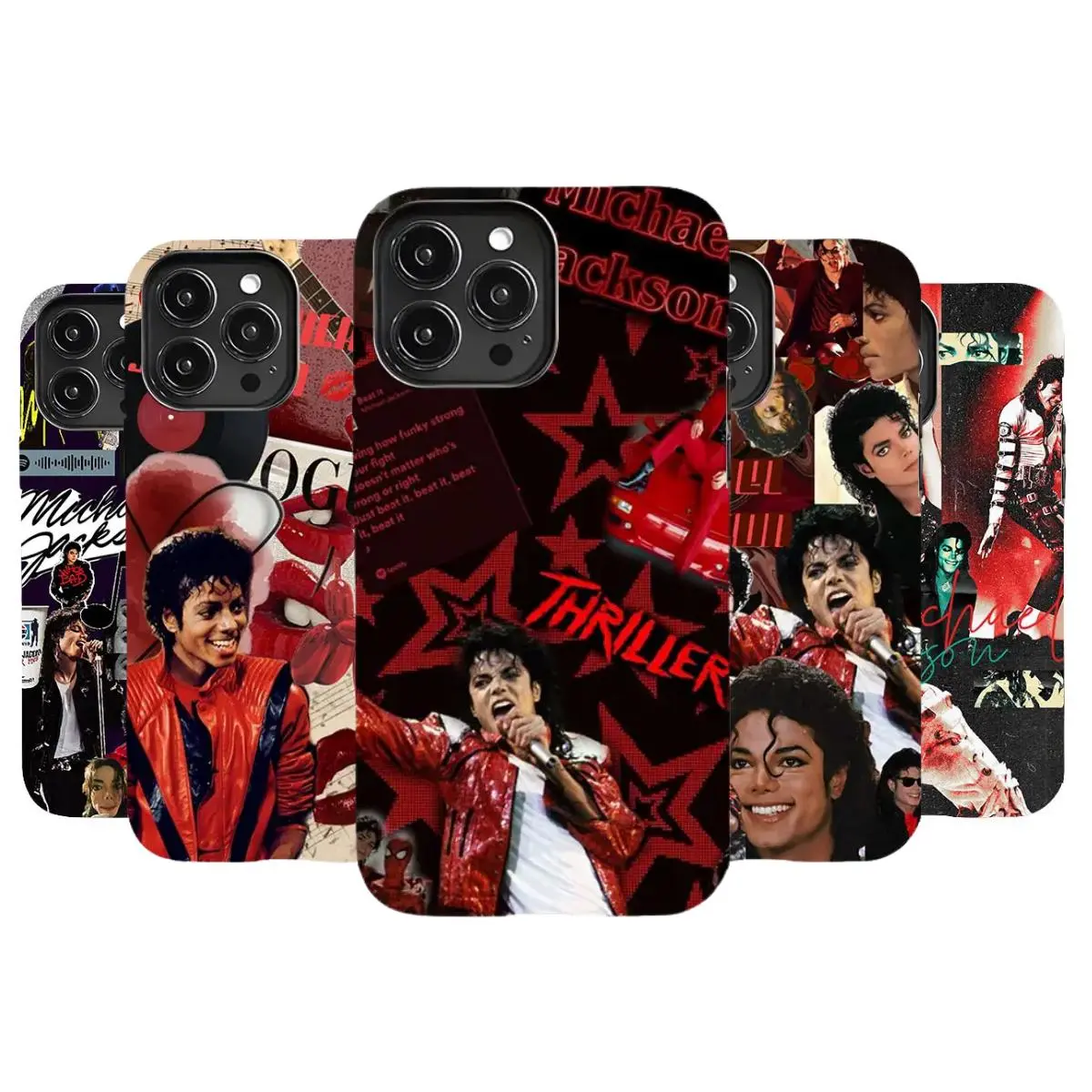 Michael Jackson Iconic Glove-Themed Phone Case, Shock-Absorb TPU & Polycarbonate, King Of Pop Fan Art Cover, Gift for Music Lovers, Compatible with iPhone 17-11 Pro Max/Plus, Samsung Galaxy S23-25
