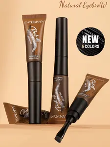 Tinted Waterproof Tattoo Eyebrow Gel Set - Long-Lasting, Smudge-Proof Brow Coloring Kit for Professional Makeup Artists