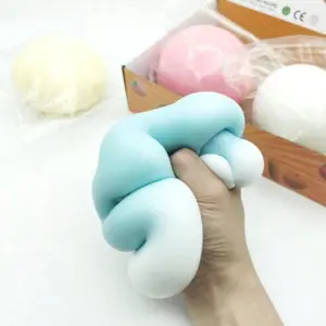 New Jumbo Fluid Cheese Ball Squishy Toy, Extra Large Slow Rebound Squeeze, Stress Relief Toy, Fun and Relaxing Sensory Play