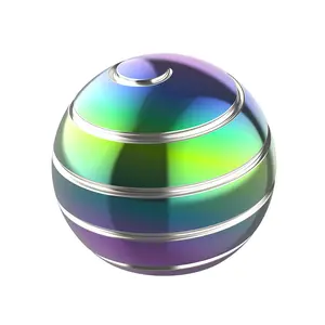 round ball luck transfer gyro ,Metal Kinetic Desk Toy, Optical illusion Fidget spinning Top Ball, Stress relief gift for adults and Kids