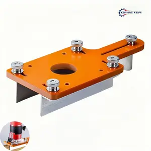 OPSETER Wood Router Slotted Trimmer Base Slotting Locator
