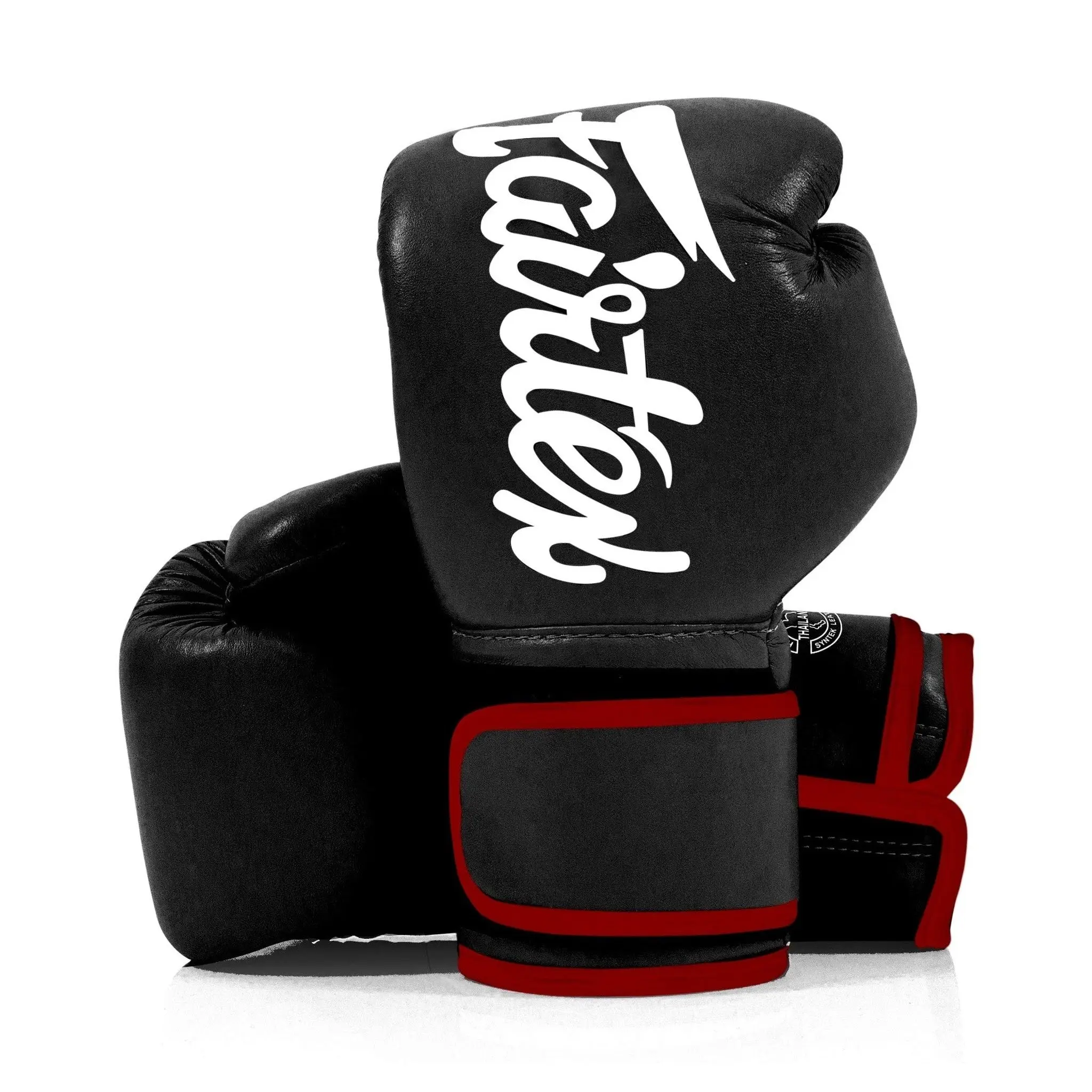 Fairtex BGV14 Black Muay Thai Boxing Gloves, Boxing Equipment, Protective Gear for Combat Sports Training