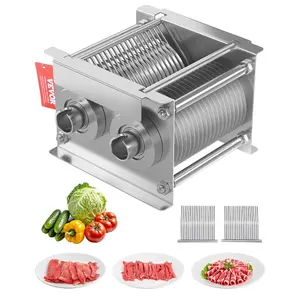 fathersdaygift VEVOR Meat Cutter Machine Blade, 5 mm Blade for Commercial Meat Cutter, One Set Blade for SJY-DQ90 Meat Cutting Machine, Stainless Steel, Cutter Slicer Blade Set for Boneless Meat, Soft Vegetables