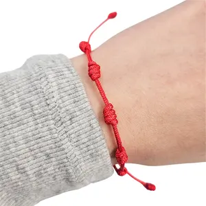 7 Knots Red String Bracelet