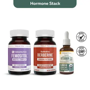 Triquetra Hormone Stack Bundle | Femositol + Berberine + Plant D3+K2 | Third Party Tested Supplement Dietary Vitamin