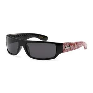 2025 Bandana Frame - Black Sunglasses with Unique Design and Curved Braces