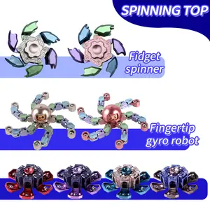 22Pcs Kids ValentinesToys with Fidget spinner Fingertip gyro robot Stress Relief Classroom Exchange Prizes Valentine Party Favor Toy 2025 Sensory BundleValentine's Day Gifts for Kids